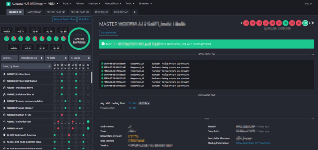 NATS teams dashboards (QA automation)